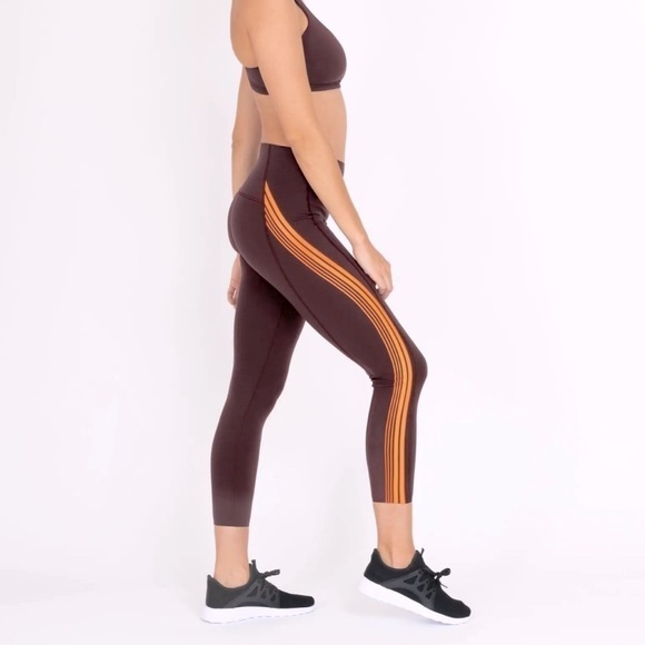 SPANX Contour orange stripe leggings. NWT Size S - Picture 1 of 10